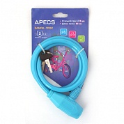 Замок велосипедный с ключами Apecs PD-81-80CM-BLUE